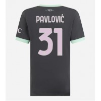 AC Milan Strahinja Pavlovic #31 Replica Third Shirt Ladies 2024-25 Short Sleeve